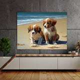 Dogs On The Beach 27 Wall Art
