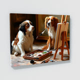 Dogs Painting A Painting 51 Wall Art