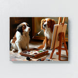 Dogs Painting A Painting 51 Wall Art