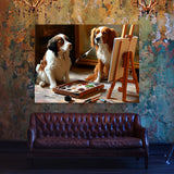 Dogs Painting A Painting 51 Wall Art