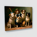 Dogs Playing Baseball 26 Wall Art