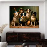 Dogs Playing Baseball 26 Wall Art
