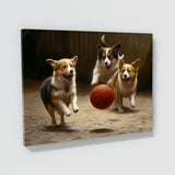 Dogs Playing Basketball 11 Wall Art