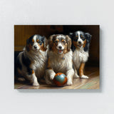 Dogs Playing Bowling 54 Wall Art