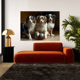 Dogs Playing Bowling 54 Wall Art