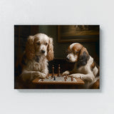 Dogs Playing Chess 15 Wall Art