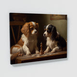 Dogs Playing Chess 16 Wall Art