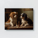 Dogs Playing Chess 16 Wall Art
