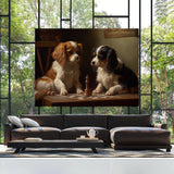 Dogs Playing Chess 16 Wall Art