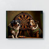 Dogs Playing Darts 22 Wall Art