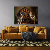 Dogs Playing Darts 22 Wall Art
