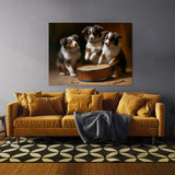Dogs Playing Drum 40 Wall Art