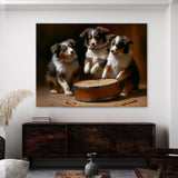 Dogs Playing Drum 40 Wall Art