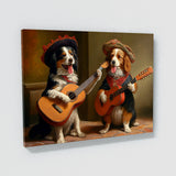 Dogs Playing Guitar 33 Wall Art