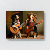 Dogs Playing Guitar 33 Wall Art