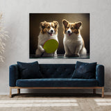 Dogs Playing Ping Pong 9 Wall Art