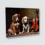 Dogs Playing Violon 39 Wall Art