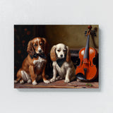 Dogs Playing Violon 39 Wall Art
