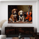 Dogs Playing Violon 39 Wall Art