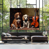 Dogs Playing Violon 39 Wall Art