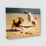 Dogs Playing Volleyball 24 Wall Art