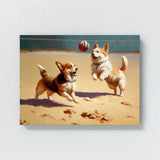 Dogs Playing Volleyball 24 Wall Art