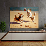 Dogs Playing Volleyball 24 Wall Art