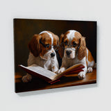 Dogs Reading Book 115 Wall Art