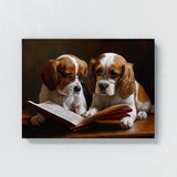 Dogs Reading Book 115 Wall Art