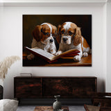 Dogs Reading Book 115 Wall Art