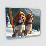 Dogs Skiing 29 Wall Art