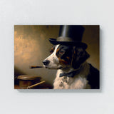 Dogs Smoking On A Pipe 60 Wall Art