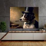 Dogs Smoking On A Pipe 60 Wall Art