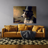 Dogs Smoking On A Pipe 60 Wall Art