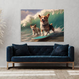 Dogs Surfing 78 Wall Art
