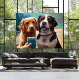 Dogs Taking A Selfie 62 Wall Art