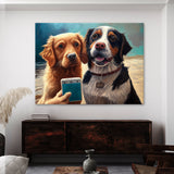 Dogs Taking A Selfie 62 Wall Art