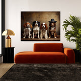 Dogs Usual Suspects 110 Wall Art