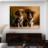 Dogs Wearing Sombrero 56 Wall Art
