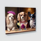 Dogs With Fancy Cocktail 102 Wall Art