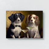 Dogs With Fancy Cocktail 103 Wall Art
