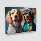Dogs With Fancy Cocktail 104 Wall Art
