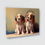 Dogs With Headphones 17 Wall Art