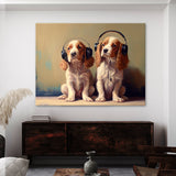Dogs With Headphones 17 Wall Art