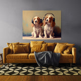 Dogs With Headphones 17 Wall Art
