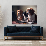 Dogs Working On A Computer 46 Wall Art