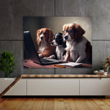 Dogs Working On A Computer 46 Wall Art