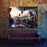 City Usa Los Angeles 12 Wall Art
