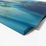 Alligator In Clear Blue River 7 Wall Art