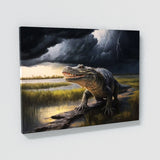 Alligator In Stormy Sky 9 Wall Art